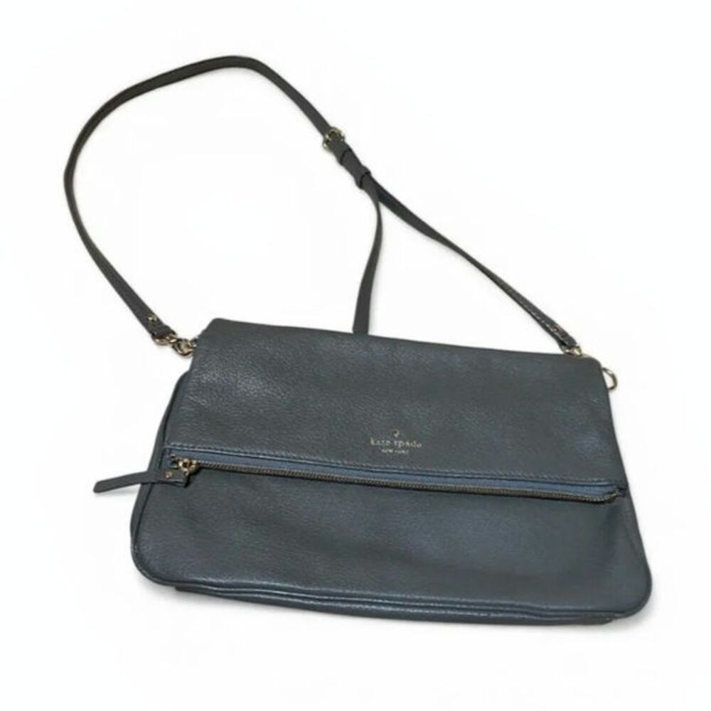 Kate Spade New York Cobble Hill Marsala Gray Leather Crossbody Purse